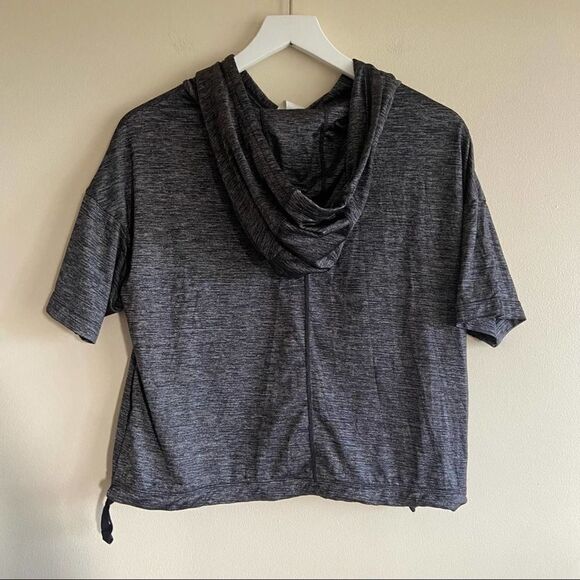 Fabletics Bea Short-Sleeve Hoodie Grey Size Small - Picture 5 of 7